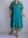 Платье-рубашка Поляна зеленая (Smart-Woman, Россия) — размеры 56-58, 64-66, 68-70, 72-74, 76-78, 80-82