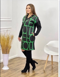 Платье-туника "Шик" ( зеленый)