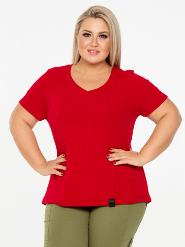 Блузка (130105005) красный (Ее стиль, Москва) — размеры 58