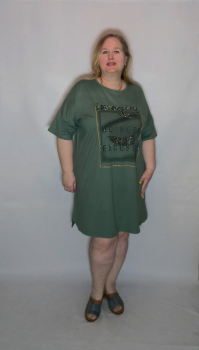 Платье-туника "Надпись"