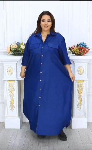 Платье "Аида-джинс" (Киргизия, разные фабрики) — размеры 70, 72, 74