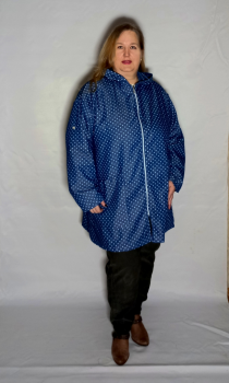 кардиган "Джинс"  синий горох